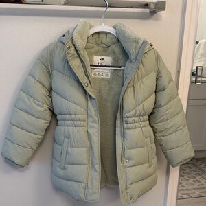 Abercrombie & Fitch Light Green Kids Puffer Jacket